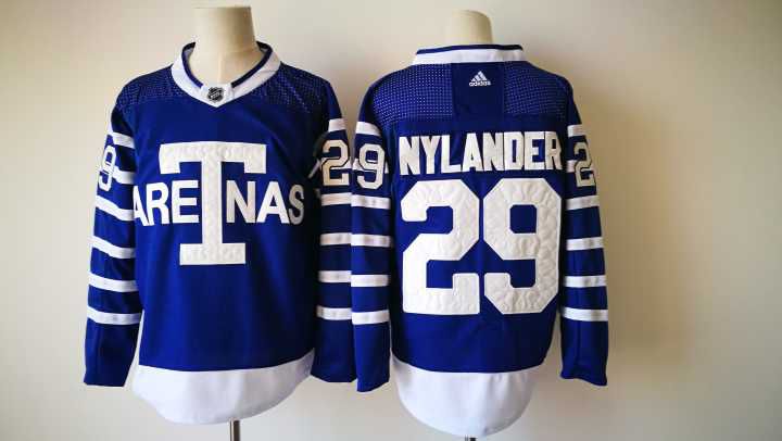 2017 Men NHL Toronto Maple Leafs #29 Nylander Adidas blue jersey